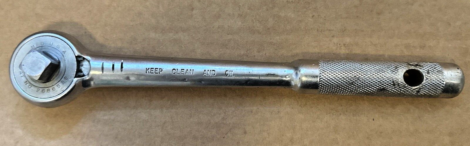 Indestro Super 3275 1/2» Drive Knurled Handle Ratchet USA Free Shipping