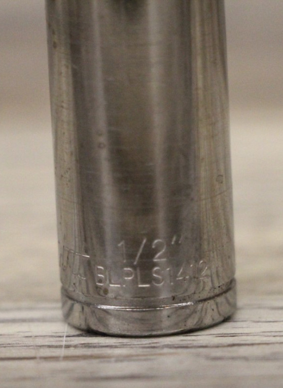 BLUE POINT BLPLS1412 1/4″ DRIVE 1/2” SAE DEEP 6 POINT CHROME SOCKET