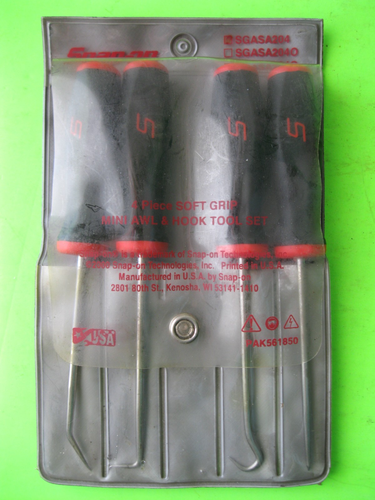 Snap On Mini Soft Grip Awl Hook Pick Set USA