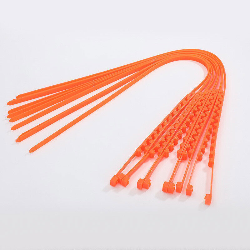 10Pcs Universal Winter Snow Mud Anti-skid Tire Chains Tendon for Car Sedan