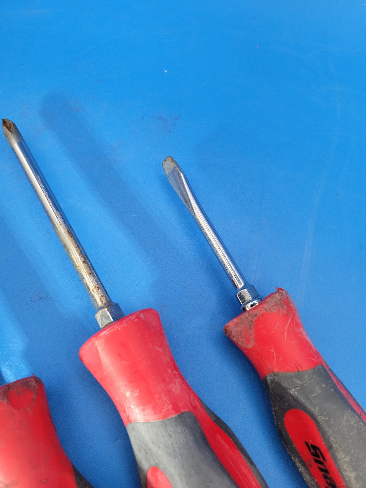 Snap-on Tools Screwdriver Set Phillips & Flat Head SHD Series 3 Pieces USA S-9-8