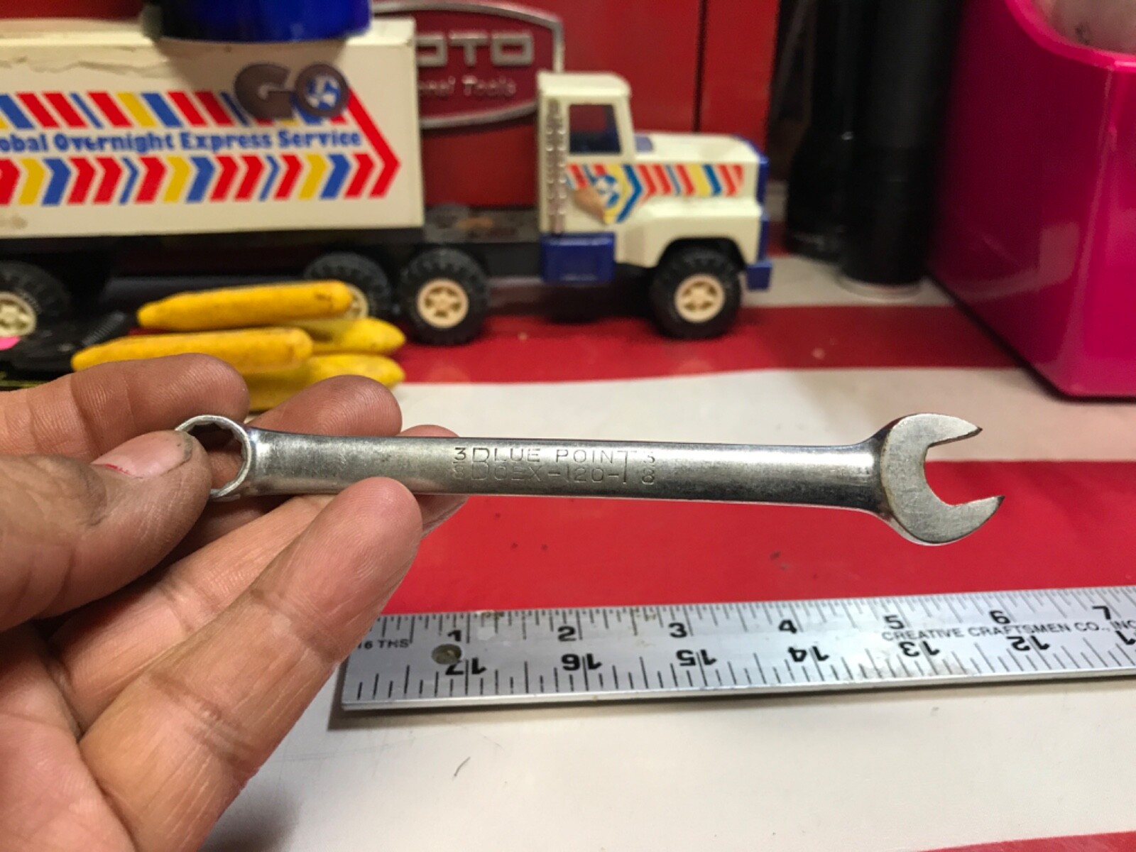 Blue point tools wrench 3/8” OEX120 vintage GGG