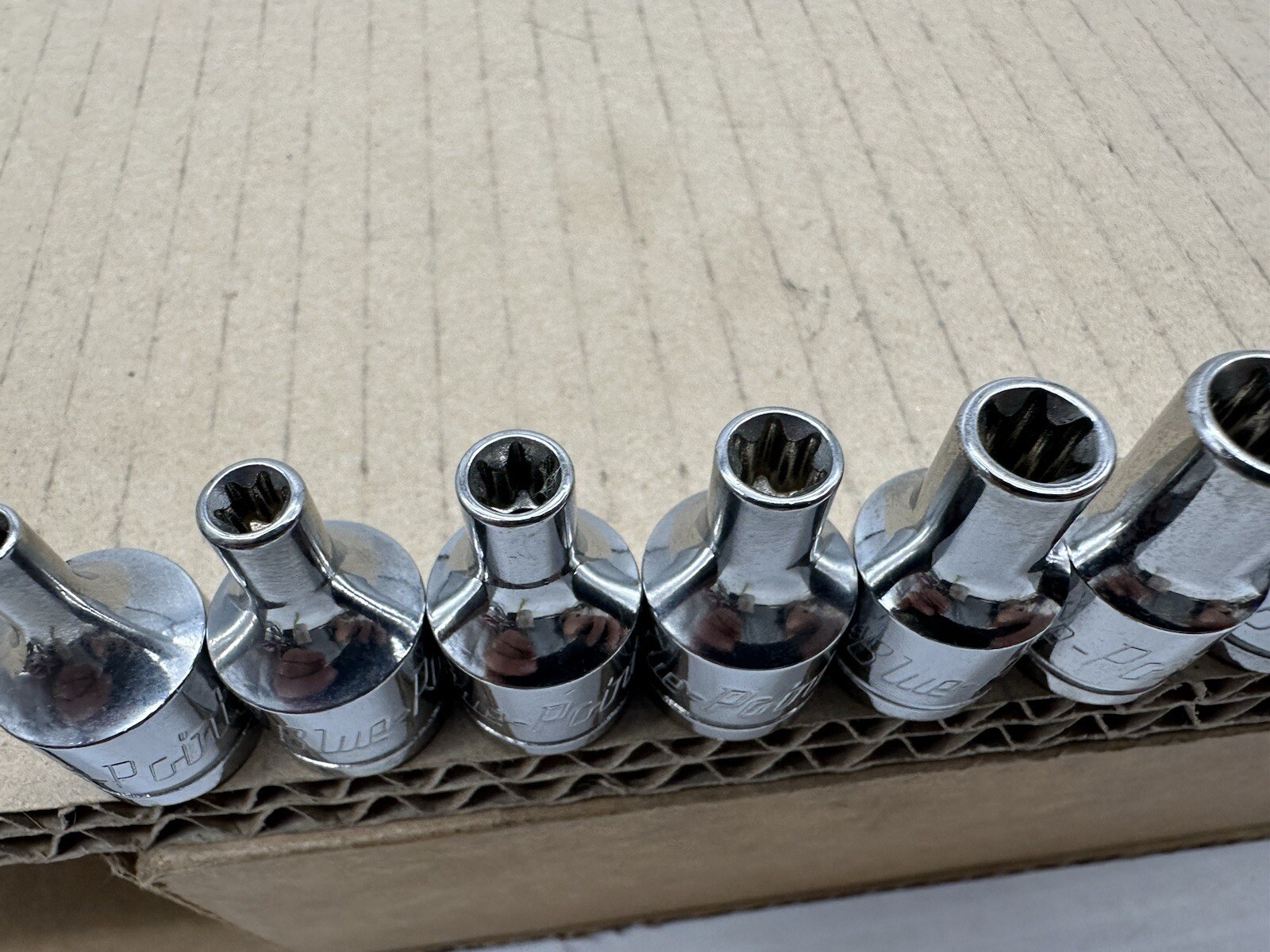 Blue-Point 11pc 3/8″ Drive External Torx Socket Set E-Torx E20-E4 Nice Shape