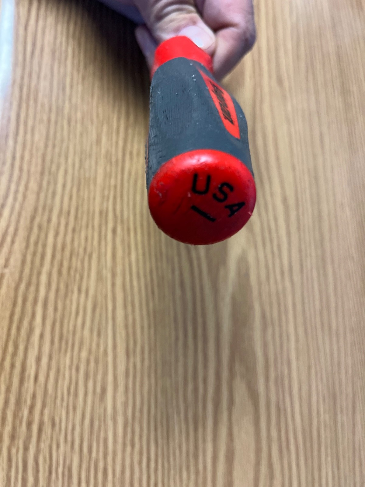 SNAP ON SHD4 -RED/GRAY COMFORT GRIP HANDLE 1/4 FLAT BLADE 8.75″ LONG LOT#56
