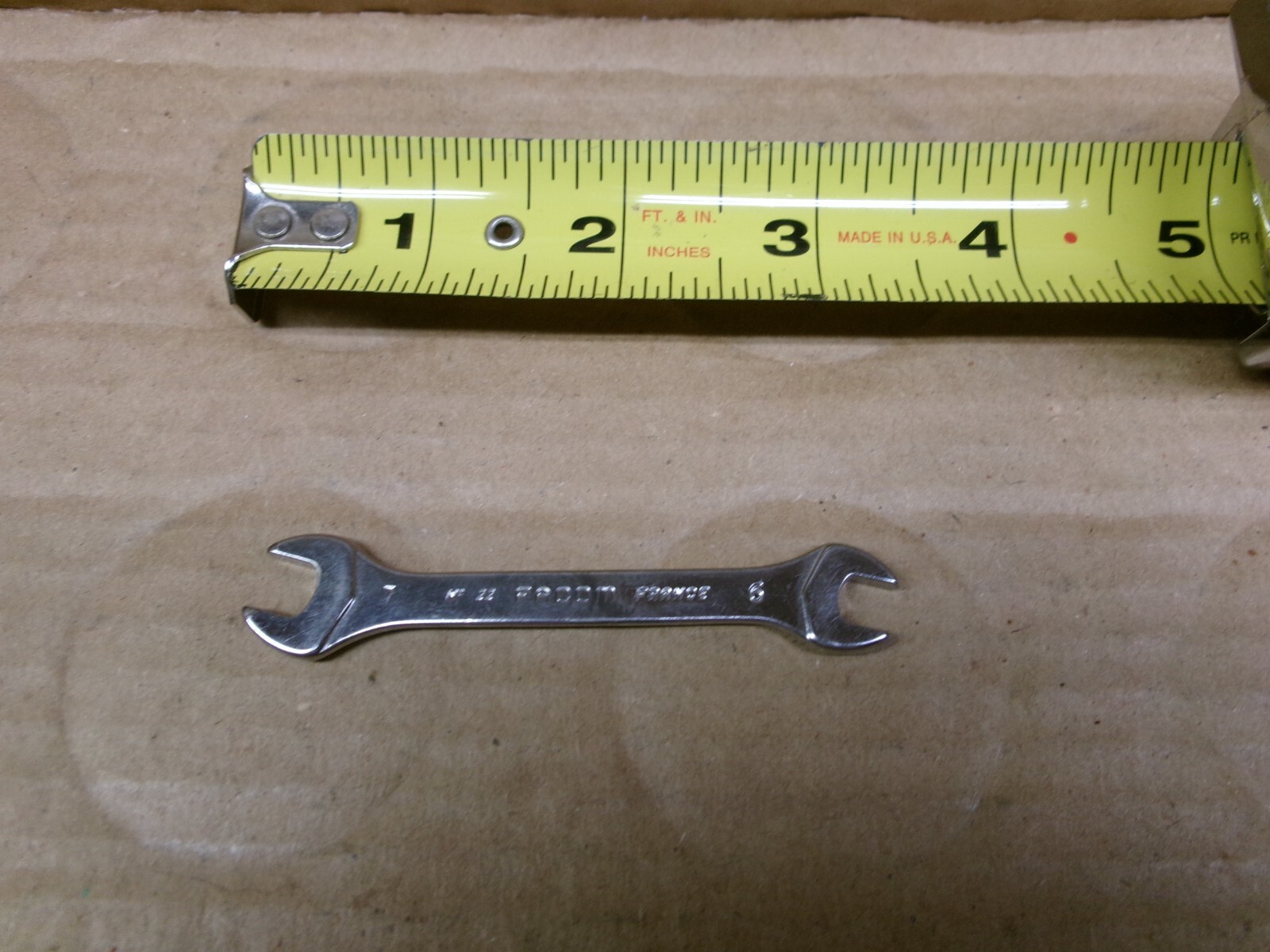 Facom France 6 x 7 MM Double Open Ended Wrench / Spanner No 22