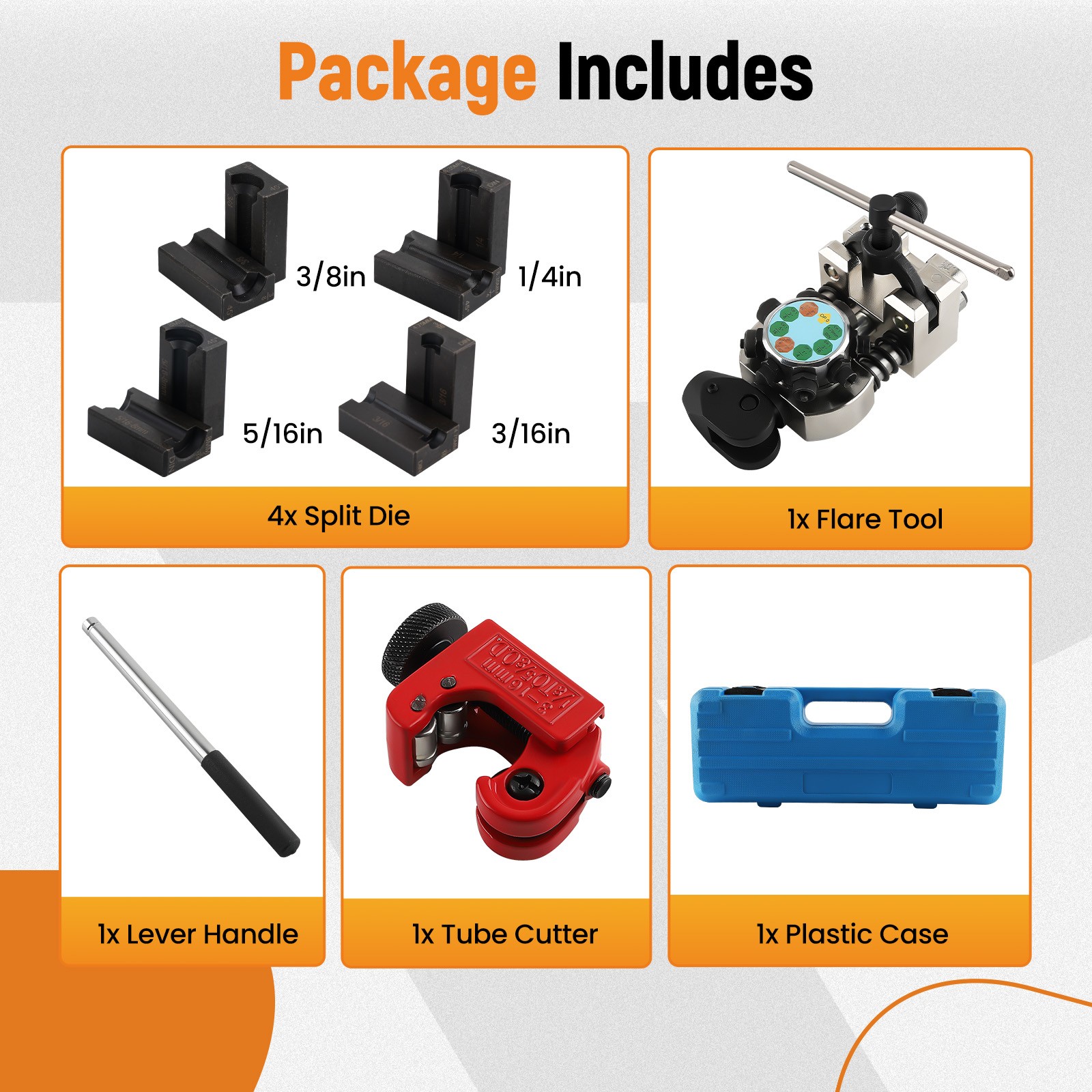 New Brake Pipe Flaring Tool Kit Tube Brake Line Flaring Tool Kit for Steel