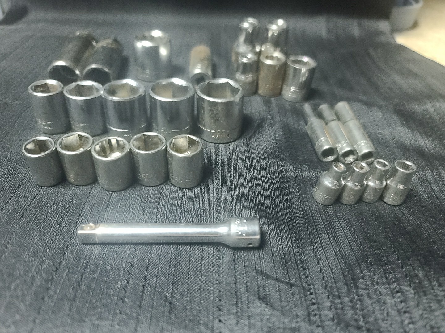 Craftsman Assorted Bundle/ Lot Sockets Mult Dr Sizes Series -EE- Vintage
