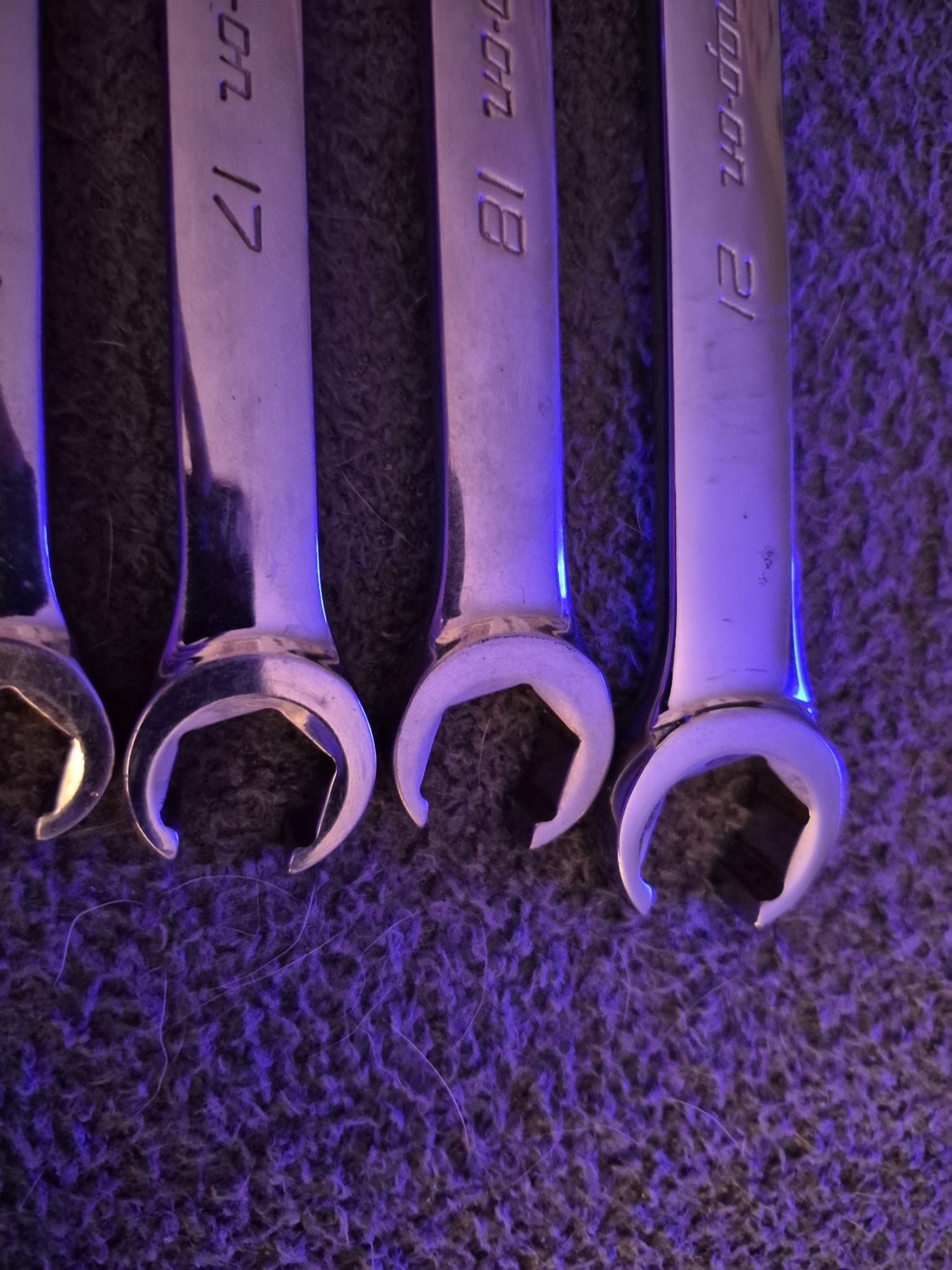 Snap-on 6pc Flare Nut Line Wrench Set Metric 9-21mm RXFMSB