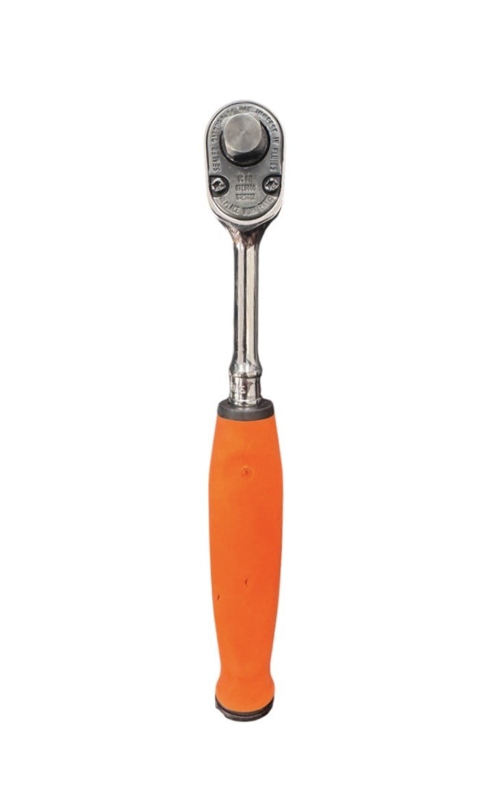 Snap-on Tools USA Orange 3/8″ Drive Red Small Body Fixed-Head Ratchet FHCL72
