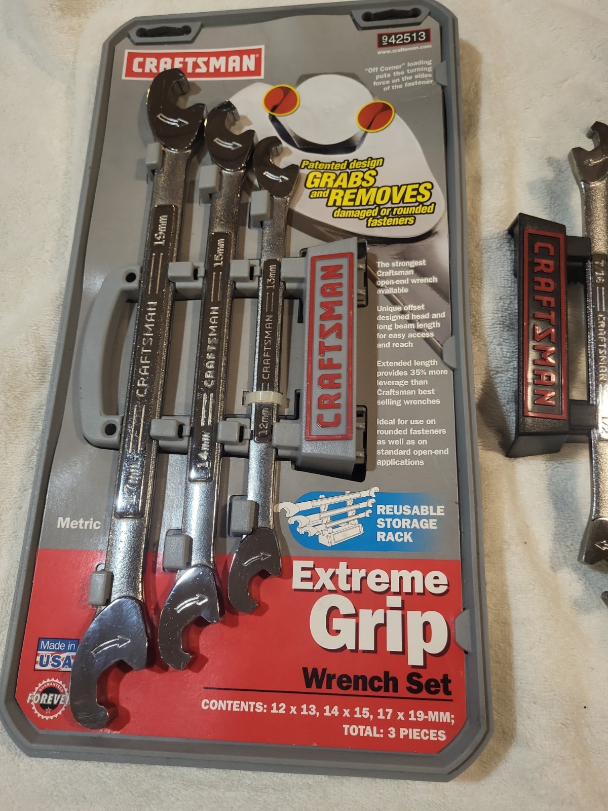 Craftsman USA 42512 & 42513 Extreme Grip SAE & Metric Wrench Set . NOS 🔥