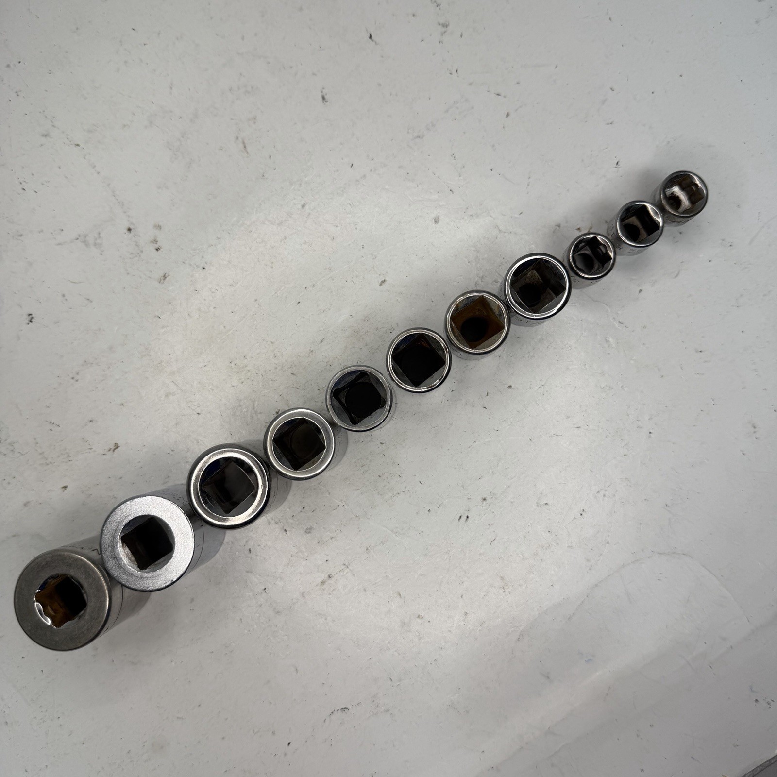 Craftsman Socket Set 11 Pc 1/2″ and 3/8″ Drive SAE 12 Point, 1″ – 1/4″ USA