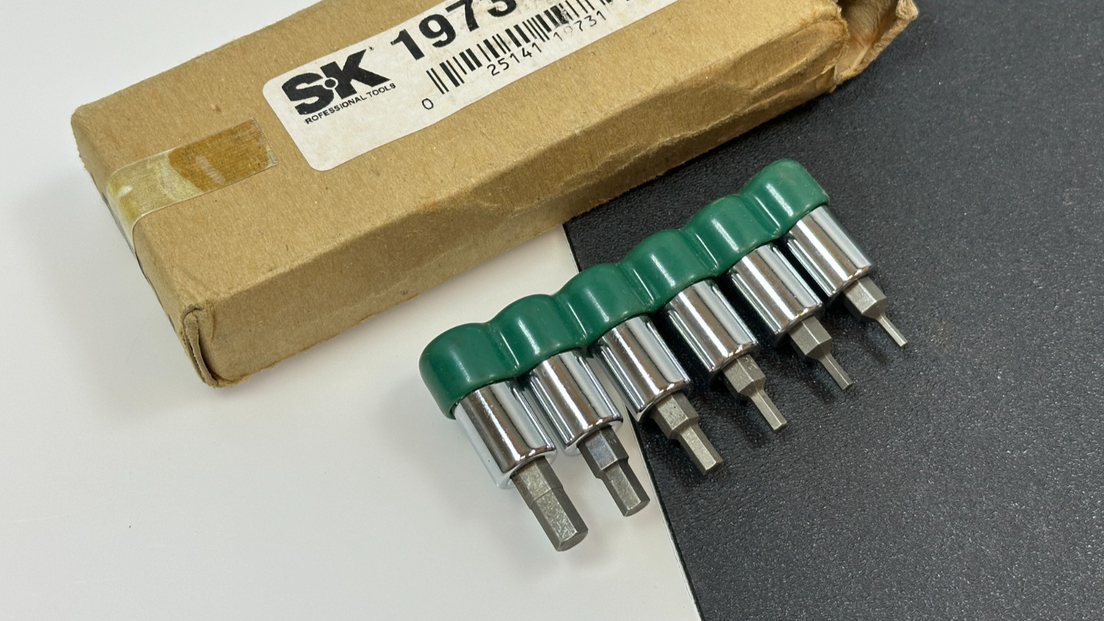 🇺🇸 NEW SK Tools USA 19732 6pc Metric 2mm-6mm Hex Socket Driver Set, 1/4″ Drive
