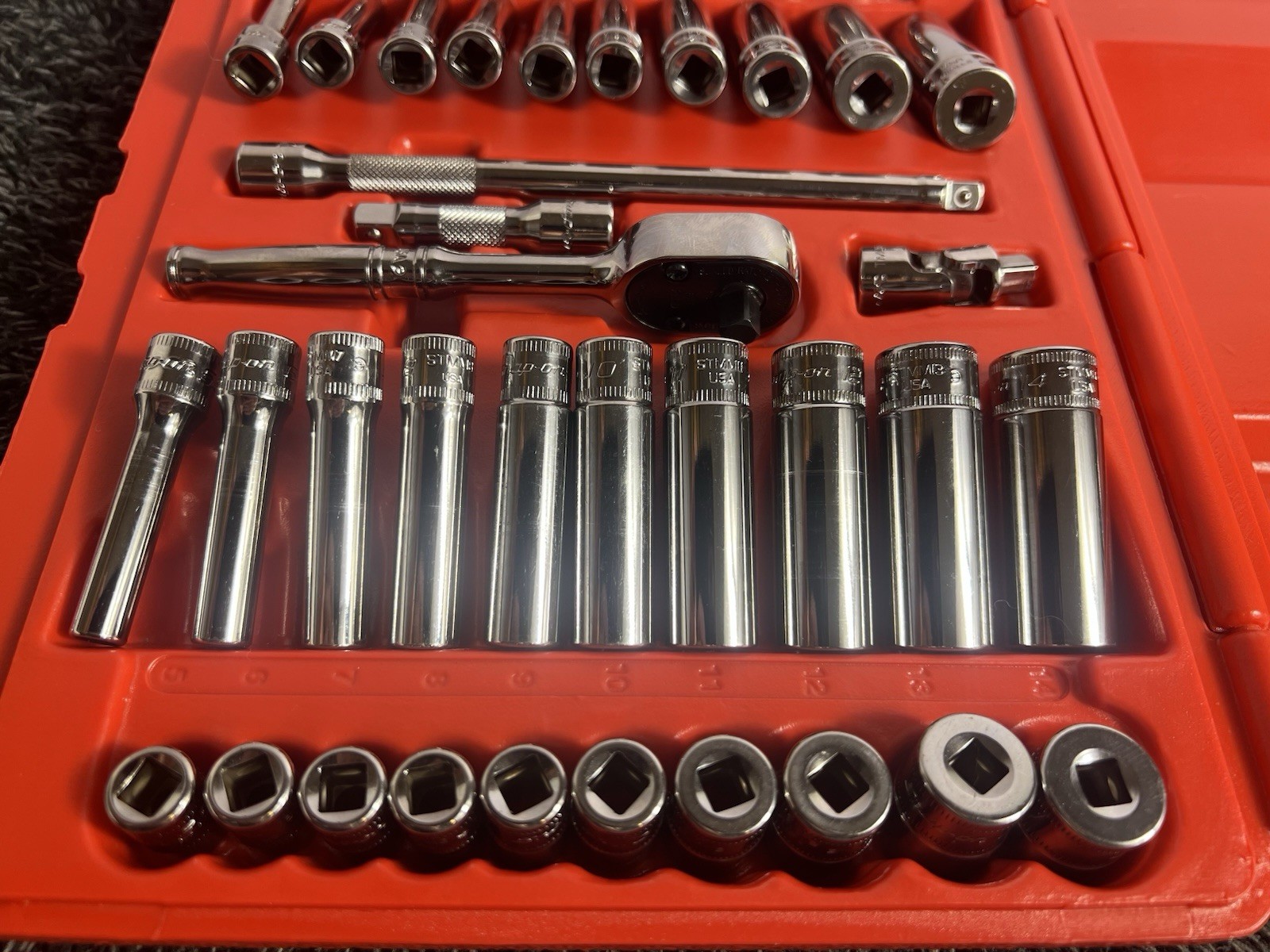 Snap-on 144TMPB 44pc 1/4” Drive 6pt General Service Set *Excellent*
