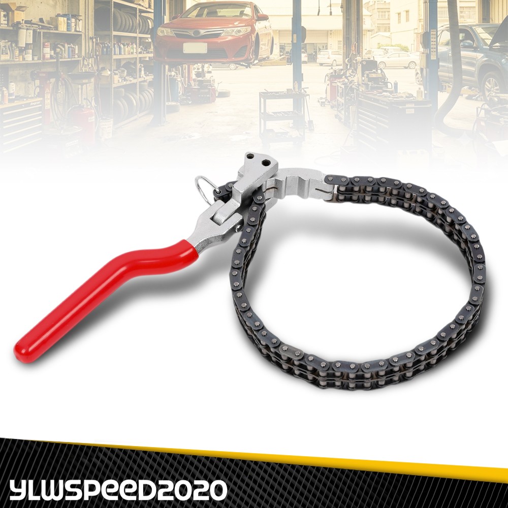 Fittings 60-160mm Heavy-Duty Ratcheting Chain Wrench Oil Filter Change Pipe