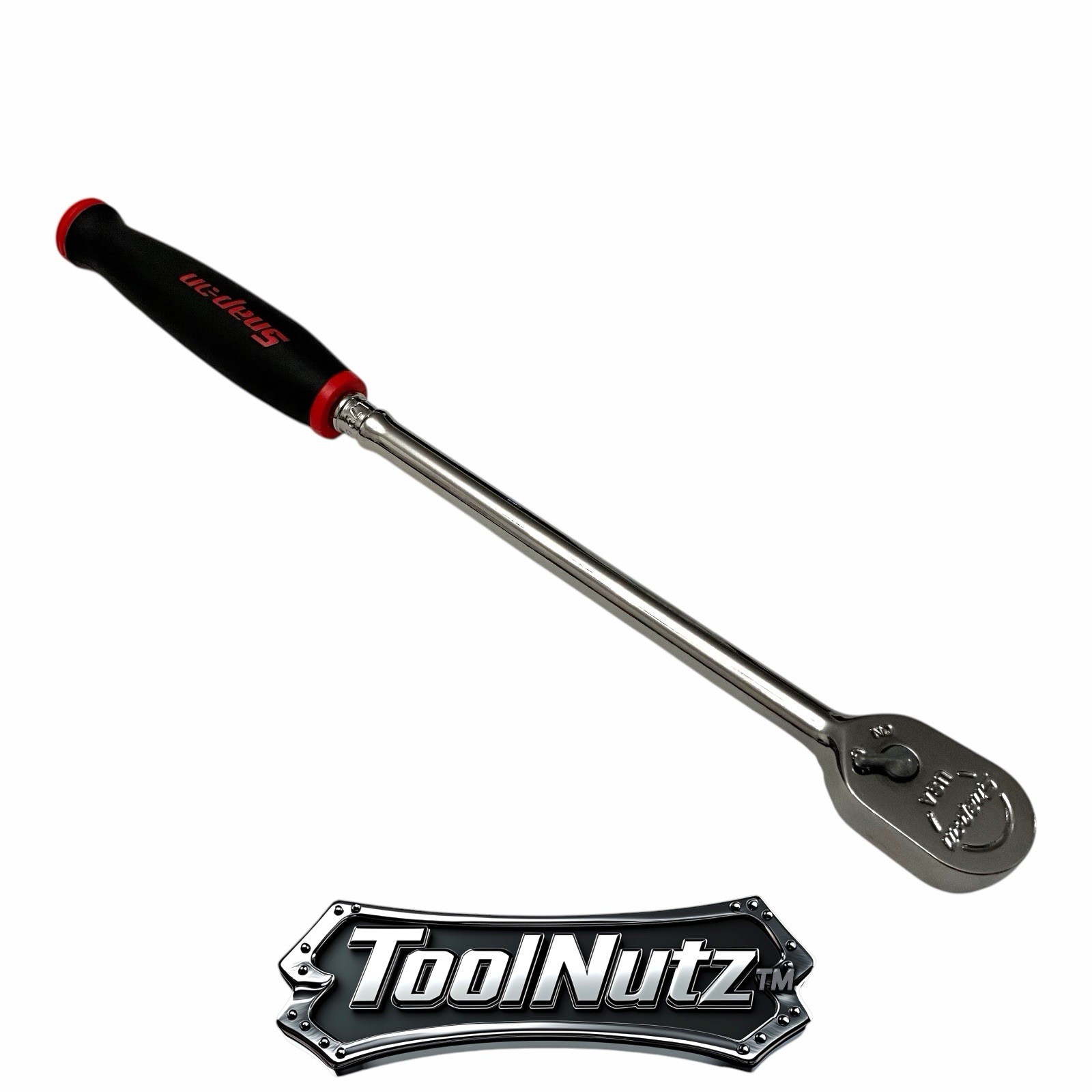 Snap-on Tools NEW THLL72 1/4 Dr RED Soft Grip Extra Long Handle 72 Tooth Ratchet