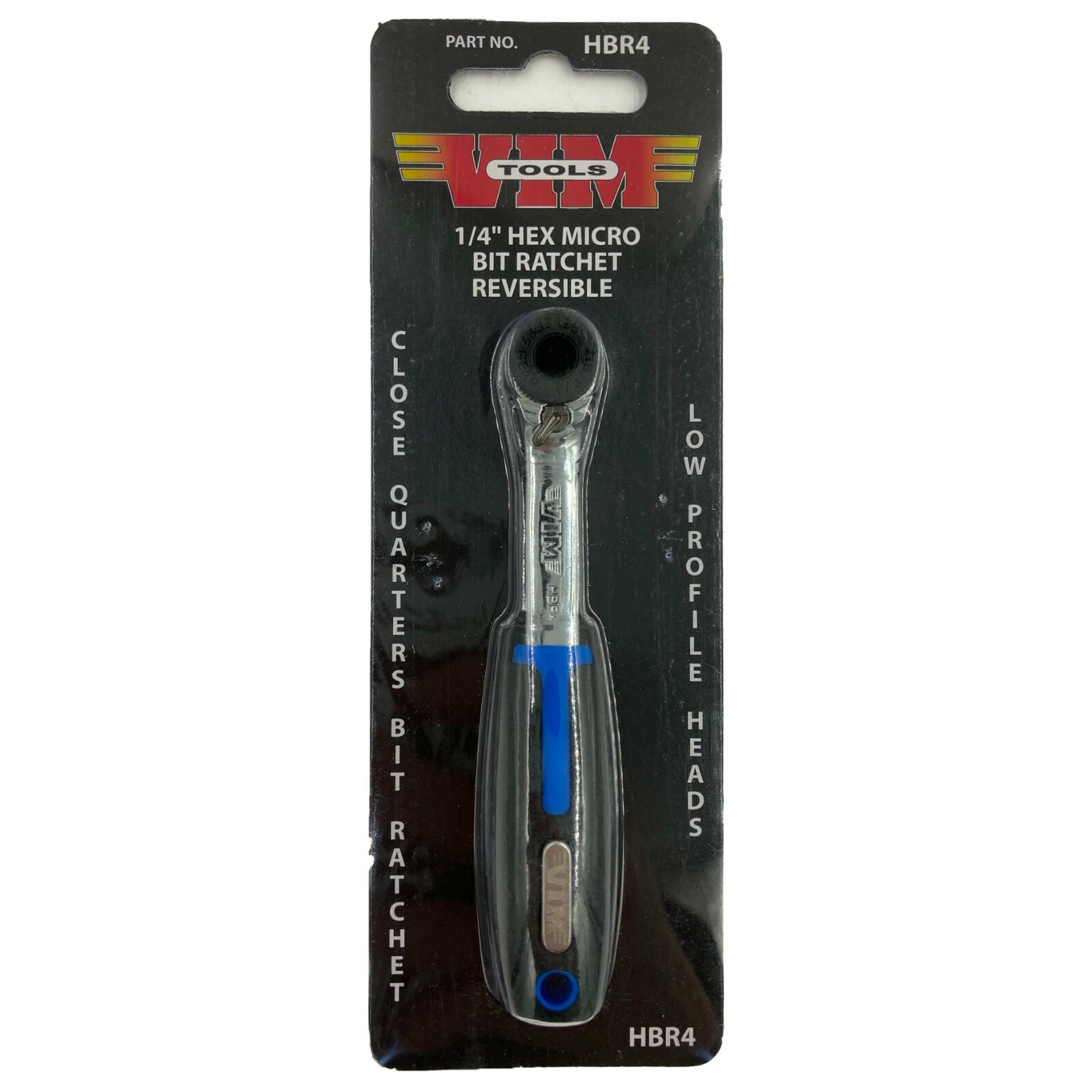 VIM Tools HBR4 1/4″ Hex Micro Bit Ratchet