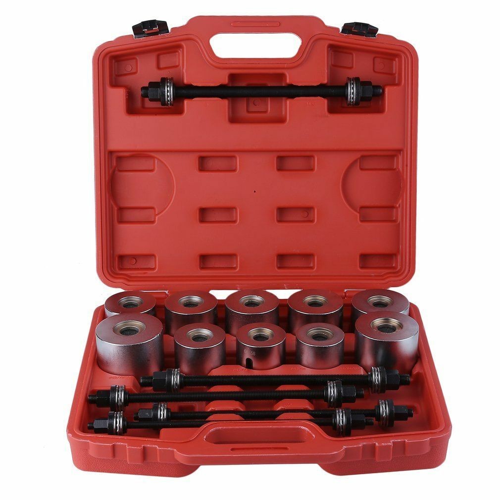27 PCS Universal Press & Pull Sleeve Kit Bush Bearing Removal Insertion Tool Kit