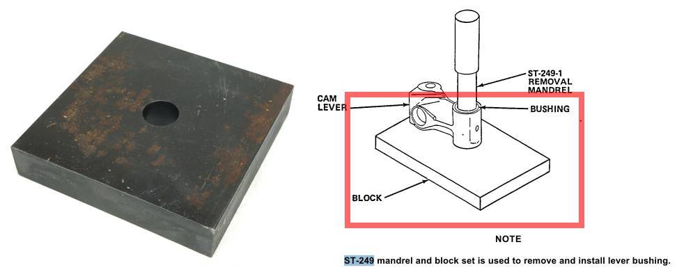 Cummins ST249-4 Block cam lever bushings installer for Nh and Nt series engines