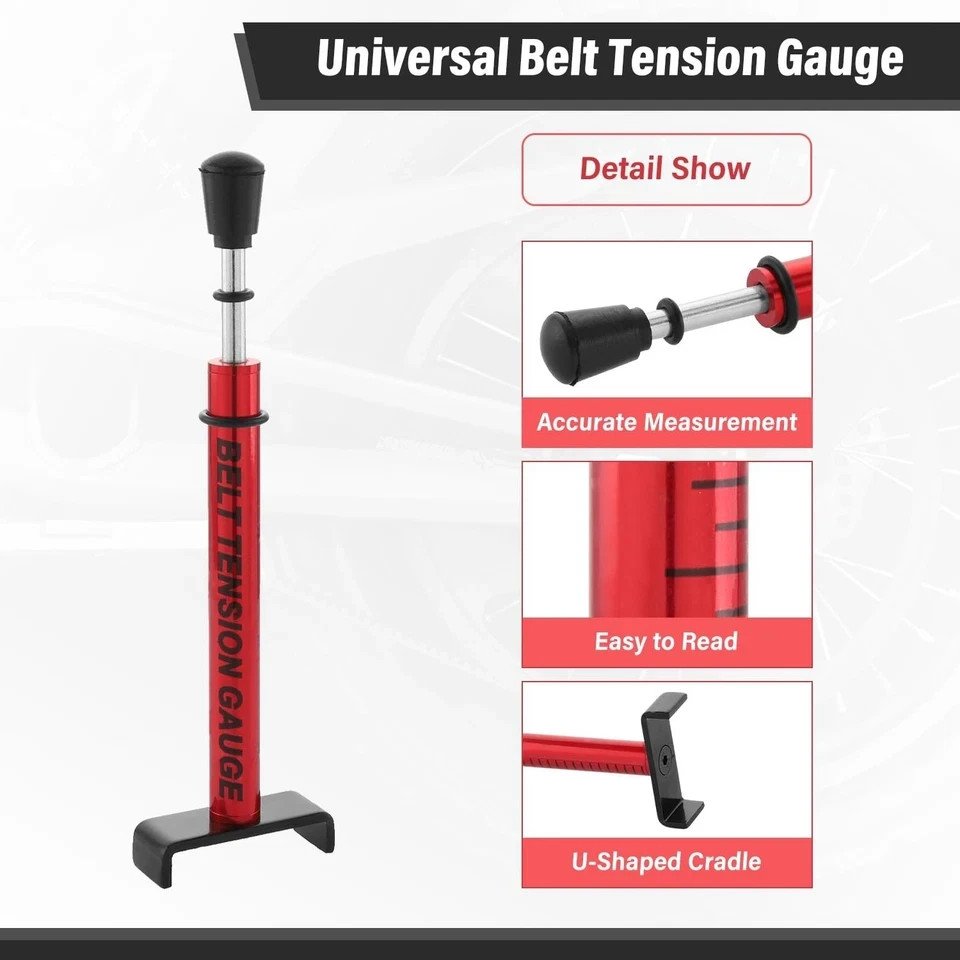 Belt Tension Gauge Adjustable 10 Lbs Drive Belt Tensioner Tool