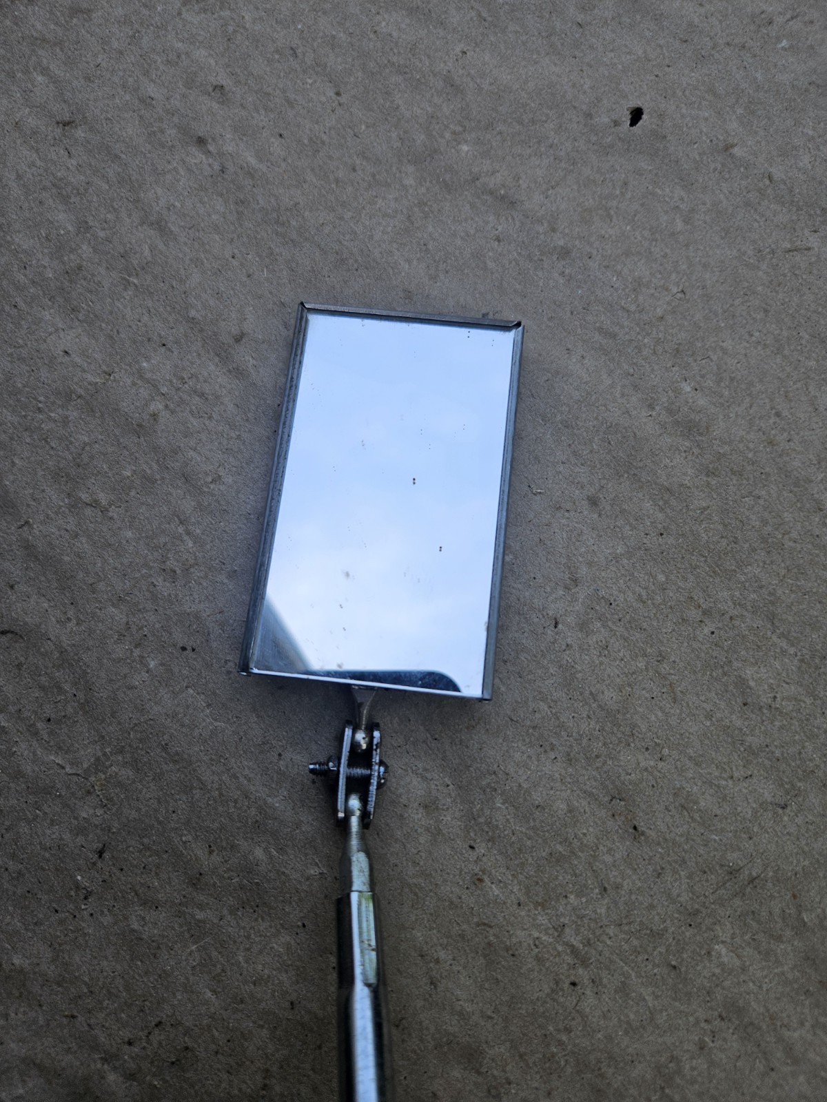 Vintage Craftsman 28″ Telescoping Inspection Mirror Orange Handle 4098 Excellent