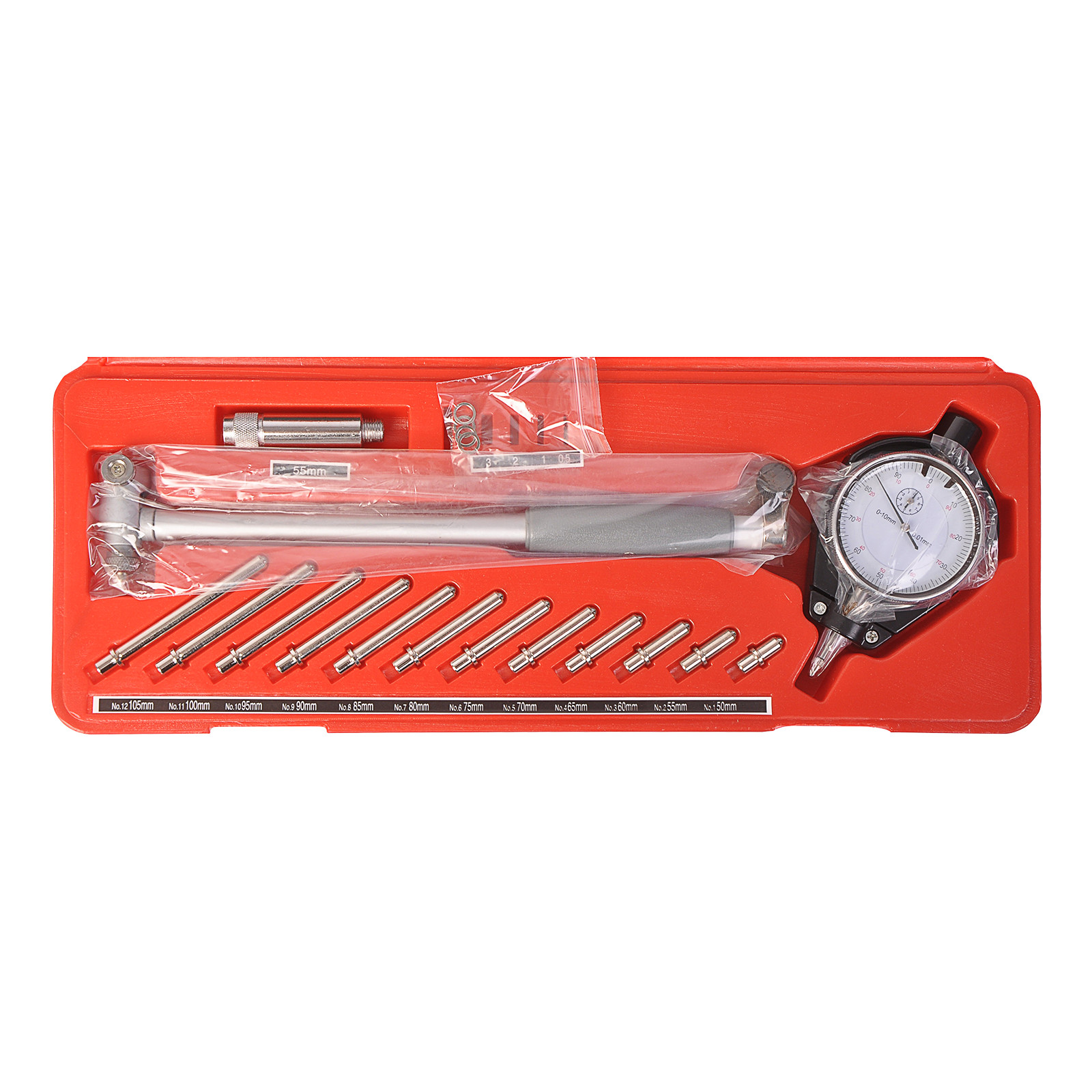 Engine Cylinder 2″-6″ 50-160mm Dial Bore Gauge Gage Indicator Resolution 0.01mm