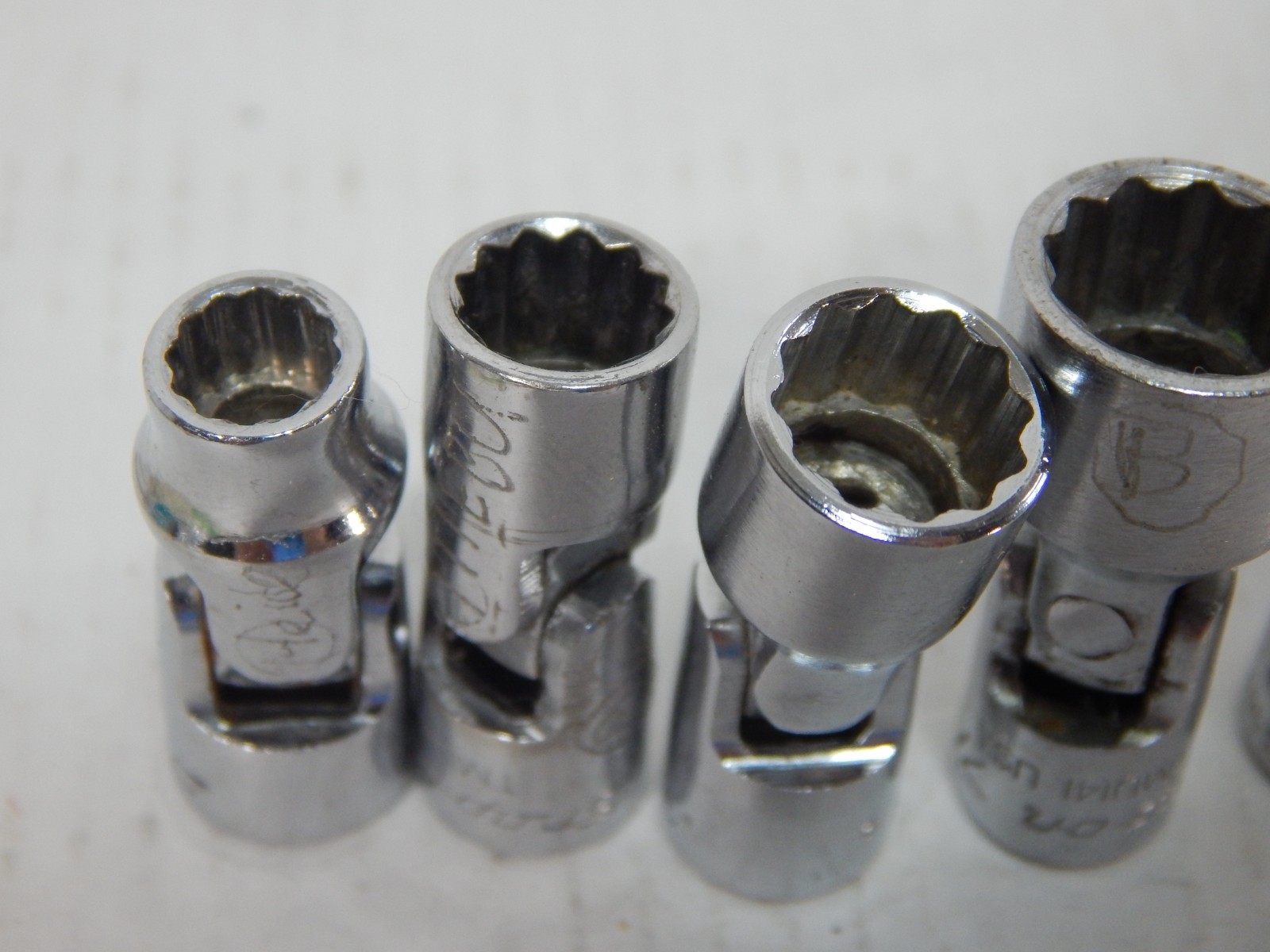 Snap On TMUS161 TMU141 TMU121 TMU8 1/4″ Drive 1/4″- 1/2″ Swivel Flex Socket set