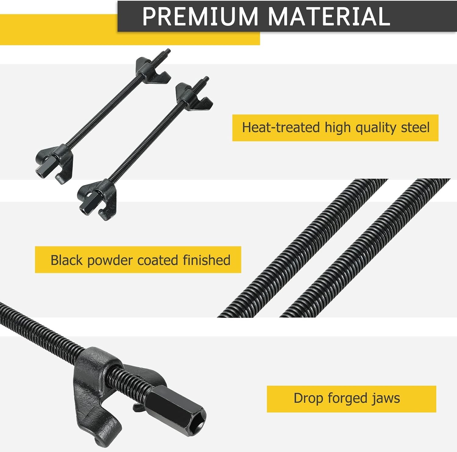 14″ Coil Spring Compressor Tool Kit 2PCS Heavy Duty Suspension Tool