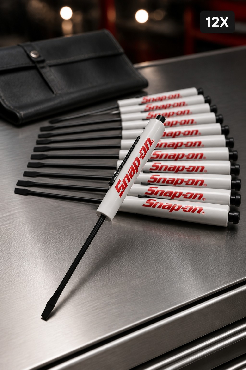 12 Snap on tools Special Edition pocket screwdriver WHITE PROMO Blacked Out+gift