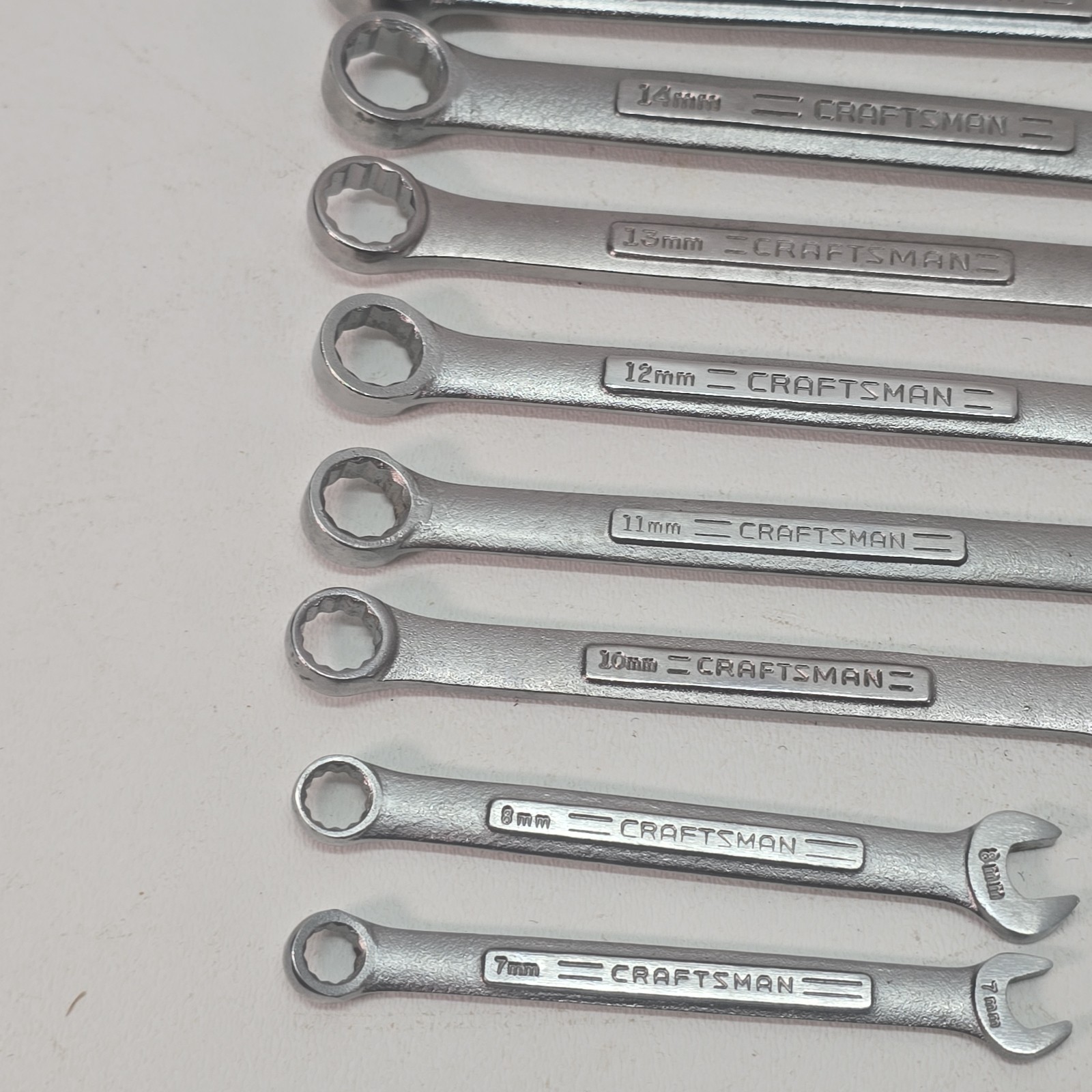Craftsman USA 11 pc. 12pt Metric Combination Wrench Set 7mm-19mm