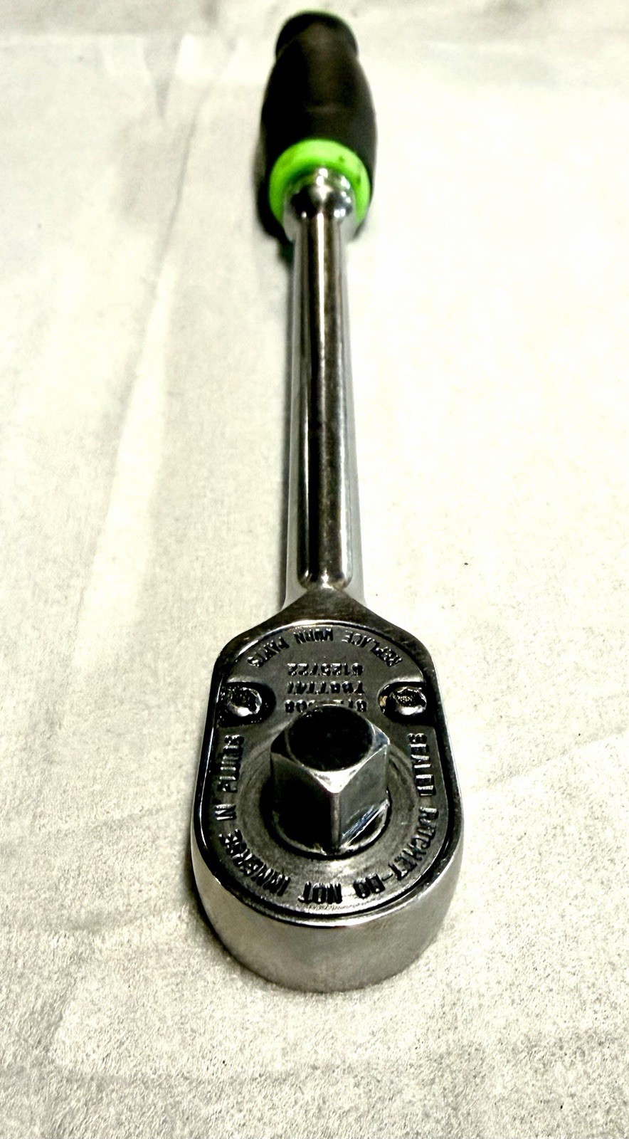 Snap-on FHL80 3/8″ Drive Long Handle Ratchet Green Soft Comfort Grip Dual 80