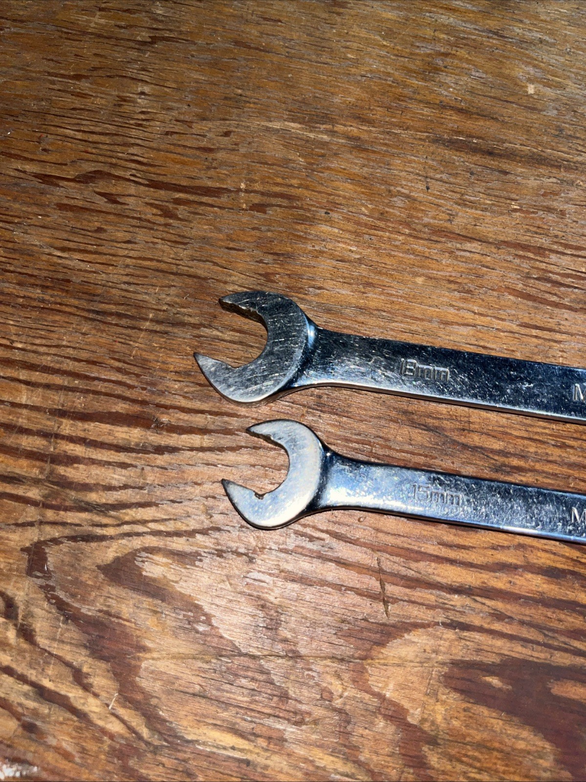 Matco Wrench Set Of 2 MCL18M2 18mm And MCL15M2 15mm Open Box End