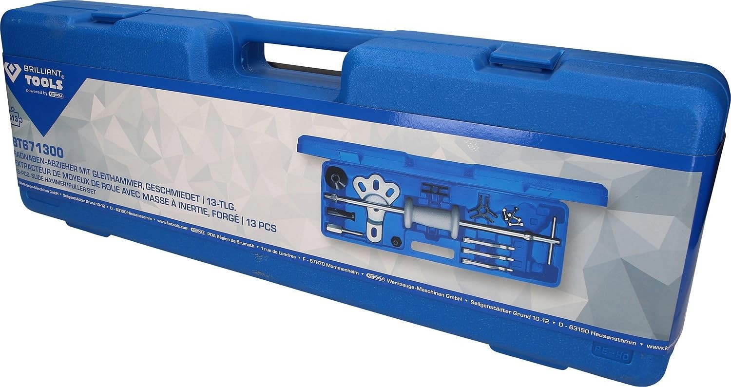 BT671300 Wheel Hub Puller with Slide Hammer, Forged | 14pc Powered by K…