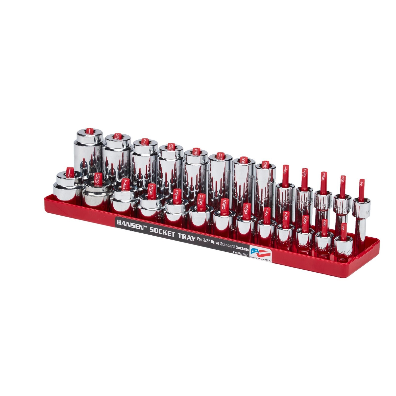 Hansen 12pc Mechanics Tool Socket Tray & Wrench Organizer Set for Craftsman 311