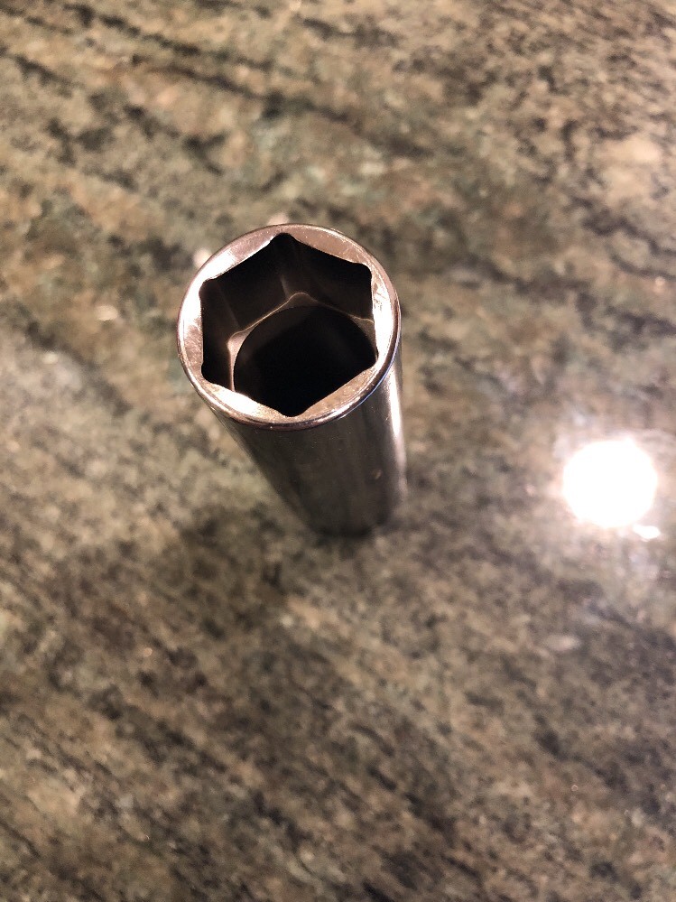 Snap-On sfsm17 17mm metric 3/8″ drive 6 point deep chrome socket