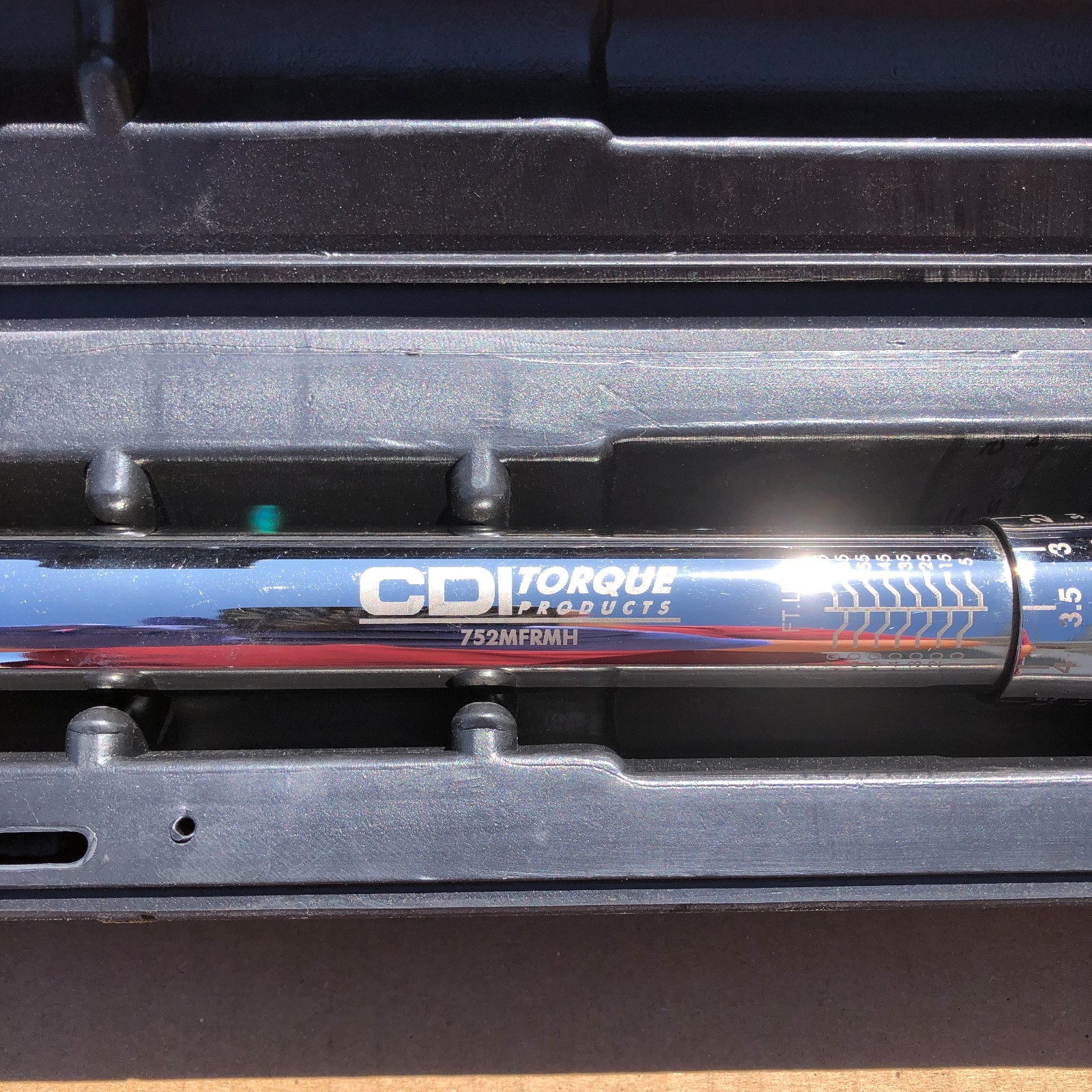 CDI 752MFRMH 3/8″ Micrometer Style Adjustable Torque Wrench 5-75 ft/lbs 10-98 NM