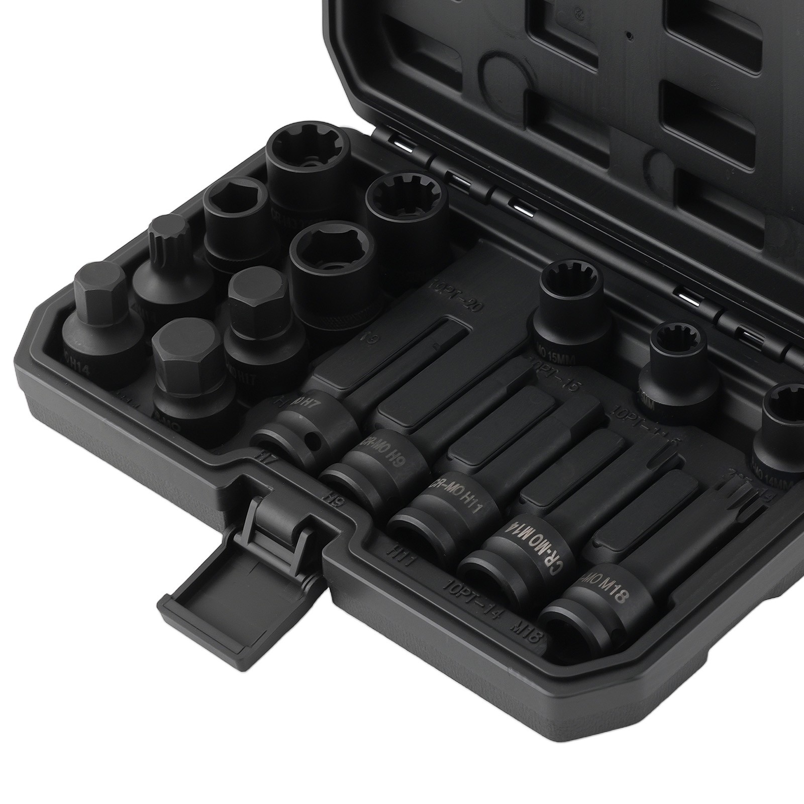 16x Impact Brake Caliper Special Socket Set For Audi BMW Ford M14 M18 H14 H17