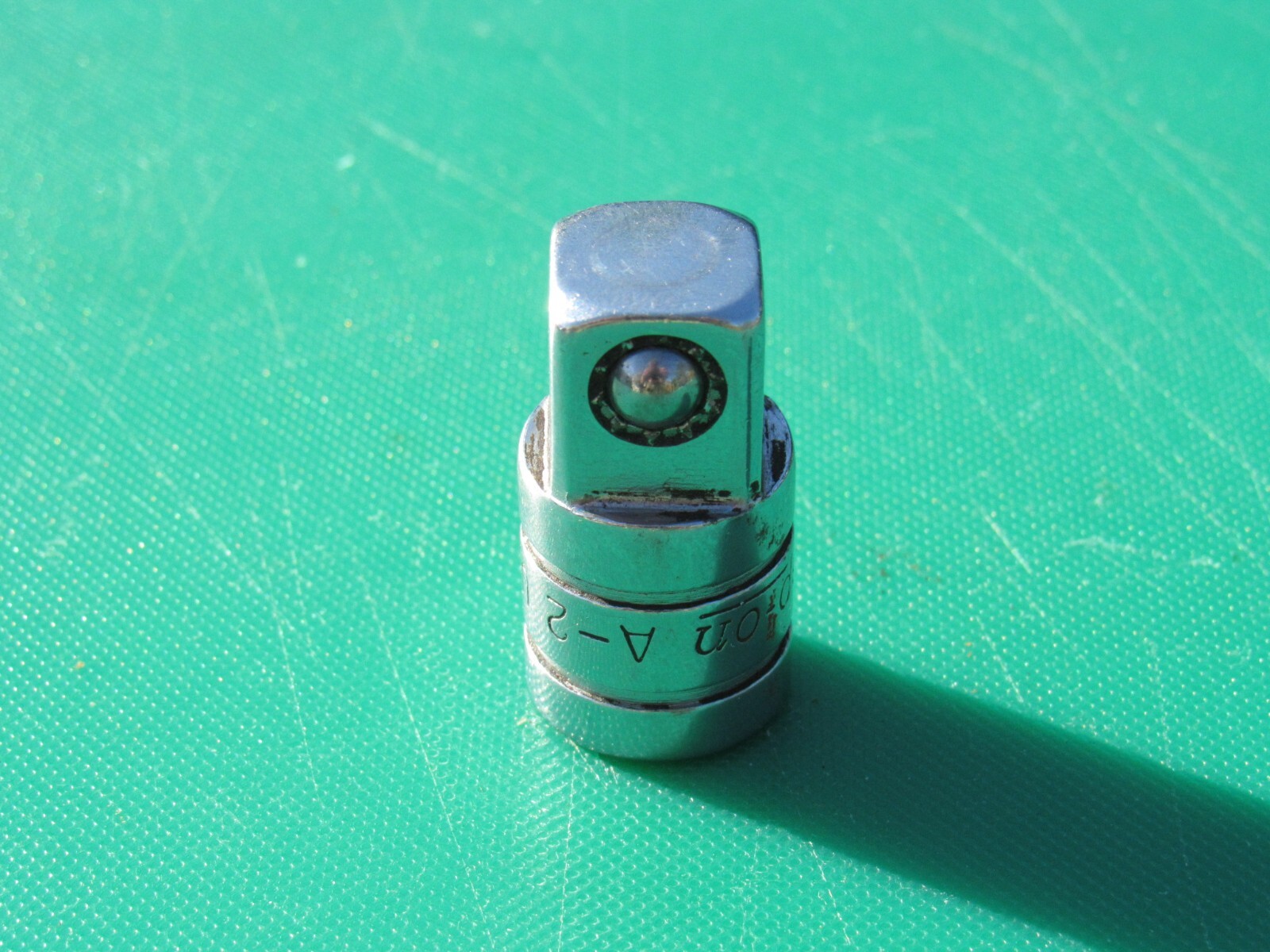 SNAP ON A2 A-2 3/8″ TO 1/2″ SQUARE DRIVE SOCKET ADAPTER UNDERLINE LOGO A 2 USED