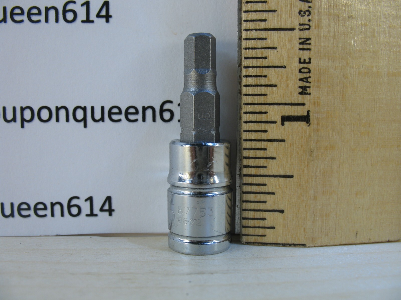 KOBALT 87753-0622, 1/4″ Drive Hex Bit Socket H5mm – Brand New