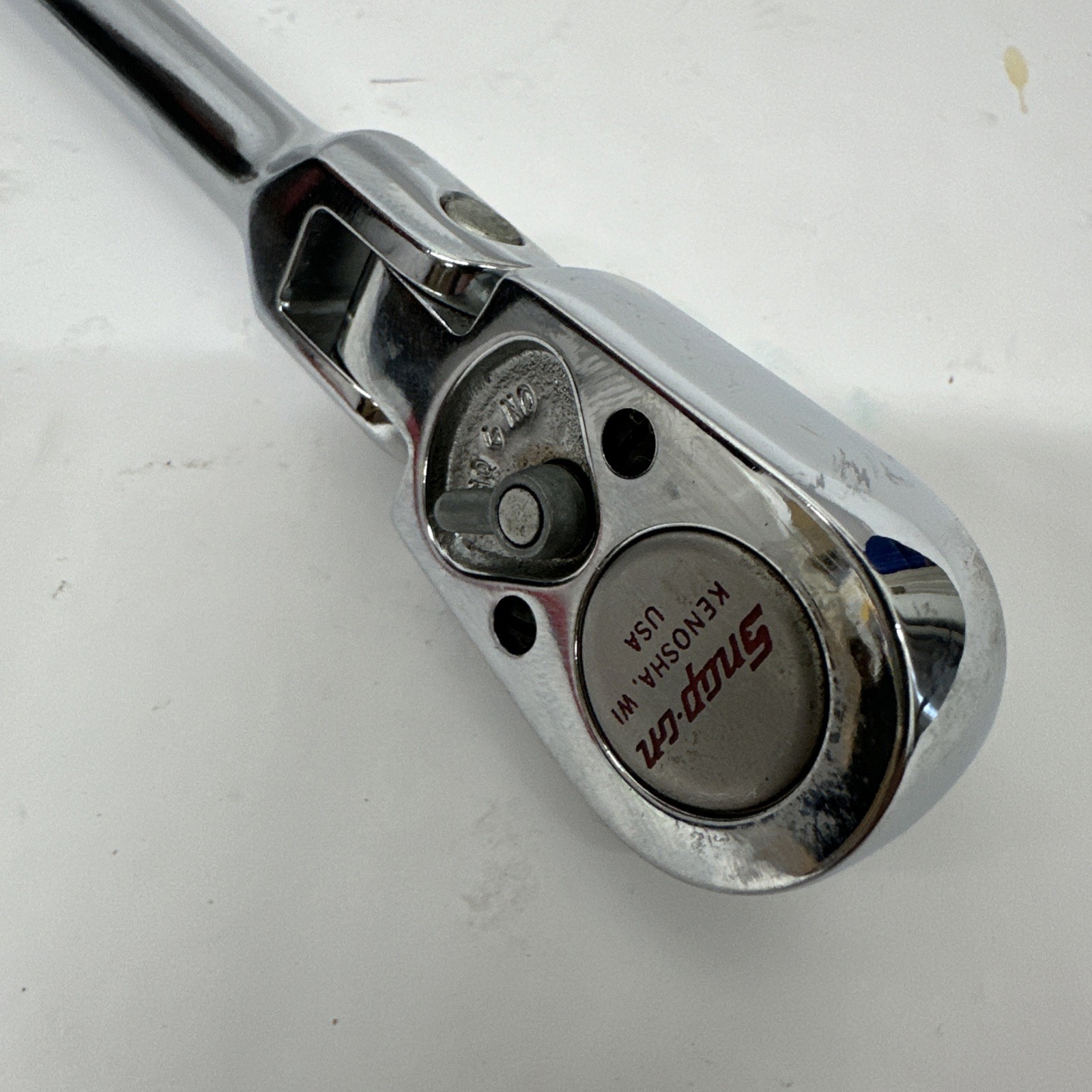 Snap-On Tools F731A 3/8″ Drive Long Handle Flex Head Ratchet Chrome Made In USA