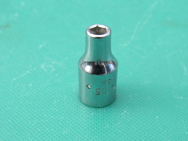 SNAP ON 5/32″ TM05 1/4″ DRIVE SAE 6 POINT SHALLOW UNDERLINE SOCKET TM 05 5/32