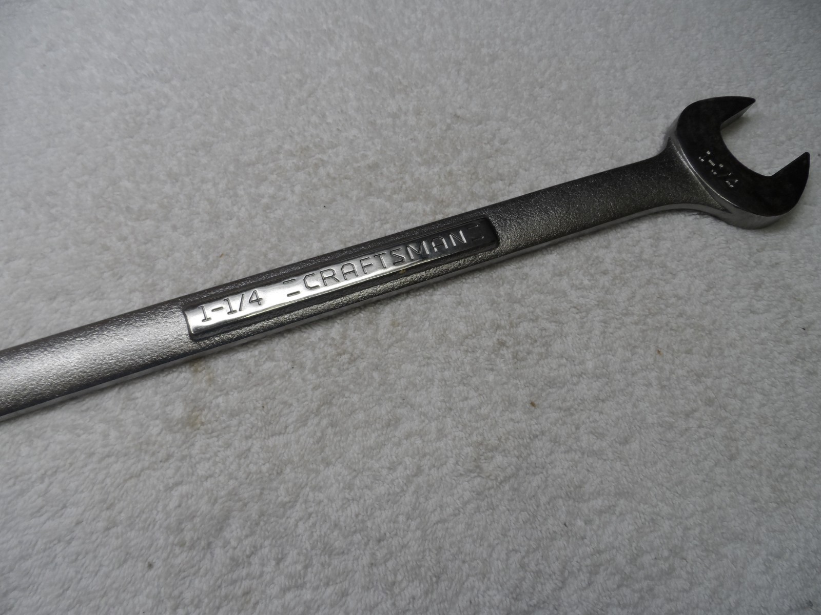 Craftsman SAE Satin Combination Wrench, 12pt, USA NOS, 1-1/4″ – Part # 44708