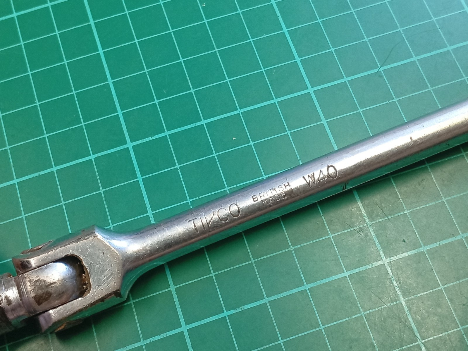 Vintage TIPCO W40, 3/8″ Drive, 8″ 200mm Breaker Bar, British Made
