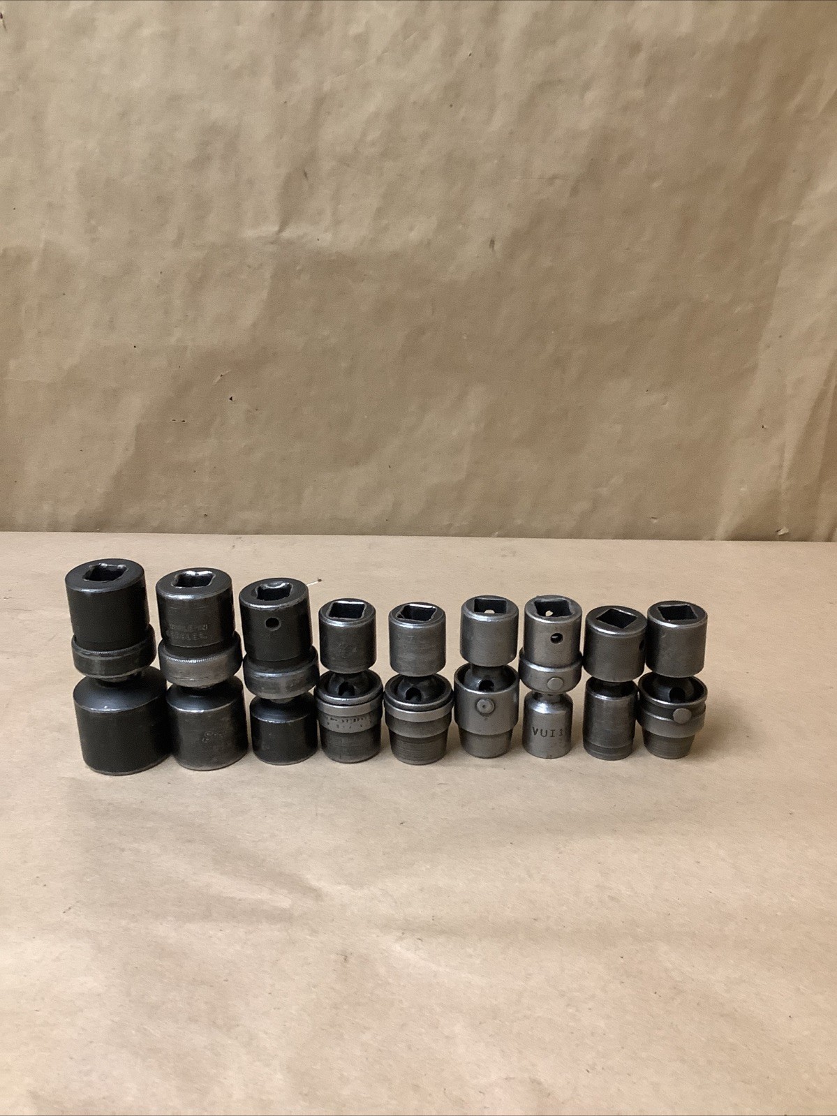Misc 9pc 1/2”-1 1/8” 1/2” Drive SAE 6PT Shallow Impact Swivel Socket Set – Black