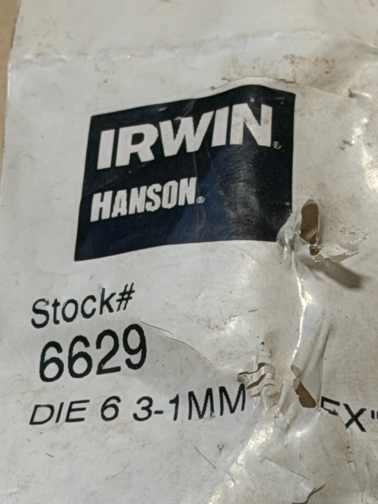 Irwin Hanson M6.3 X 1.0 Metric 1″ Hex Carbon Steel Re-Thread Die 6.3MM ( 6629 )