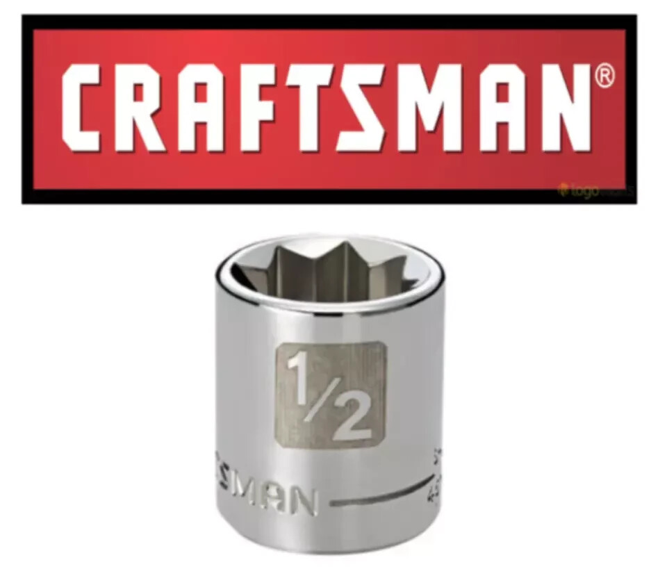 Craftsman Easy Read – 3/8″ or 1/2″ Drive SAE Star 8-Point Socket – STD New