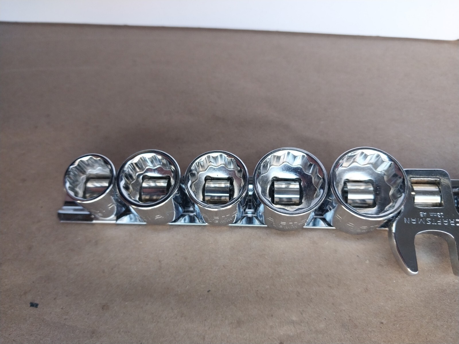 Craftsman Crows Foot And Socket Set AB Series 3/8″ Drive Metric Rare