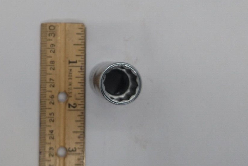Vintage Craftsman 1/2″ Dr 15MM 12 Pt Shallow Socket Top Knurl VV 44236 USA NOS