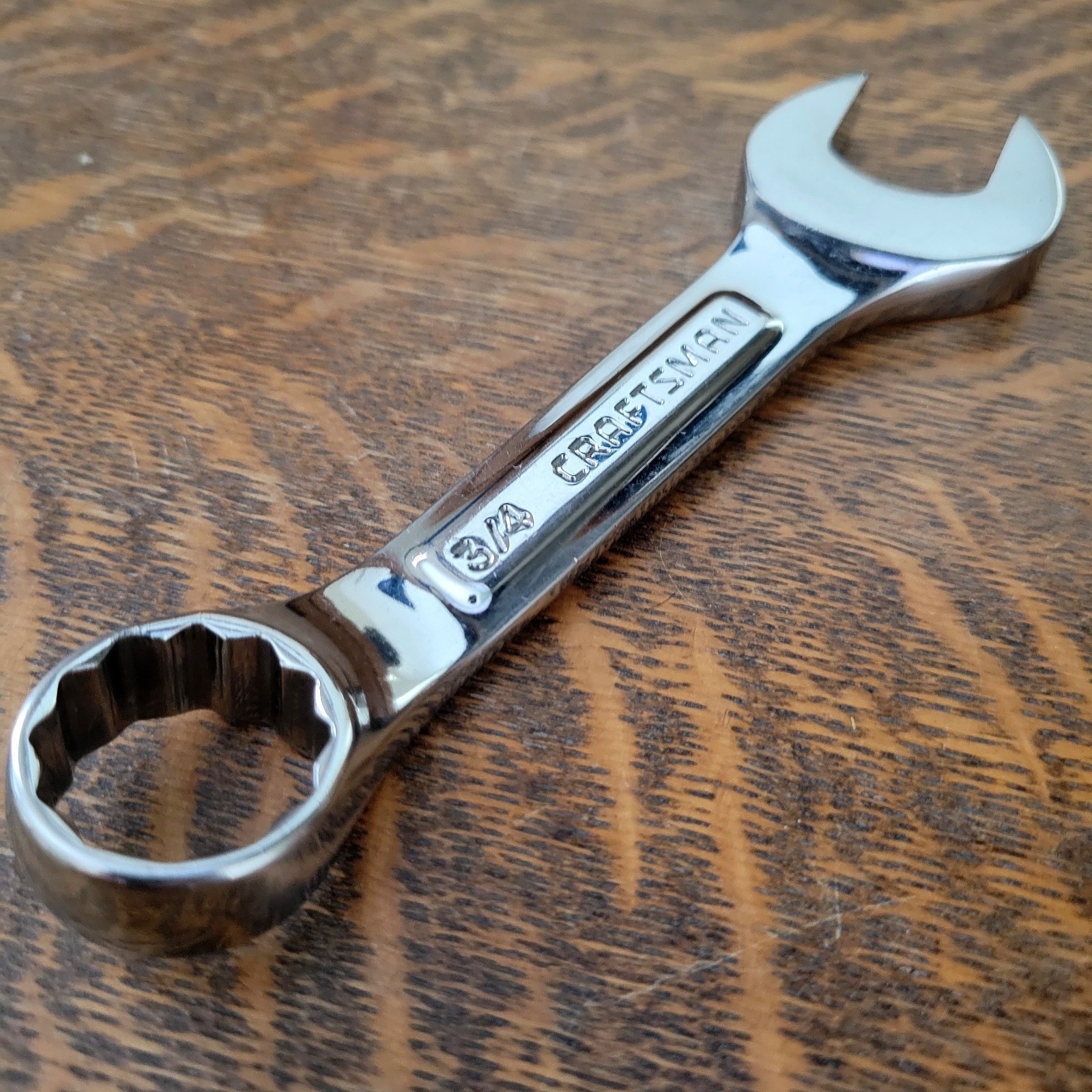 Vintage Craftsman USA Stubby Combination Wrench 1/2″, 5/8″-3/4″ Read Description