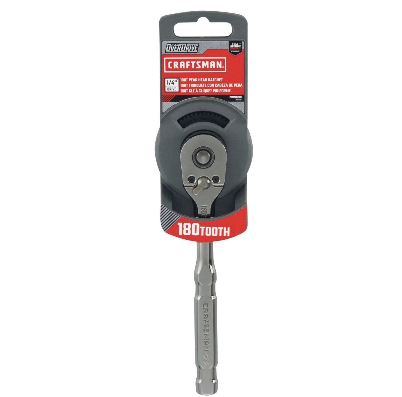 Craftsman 1/4″ Drive 180 Tooth Overdrive Gunmetal Ratchet CMMT82110