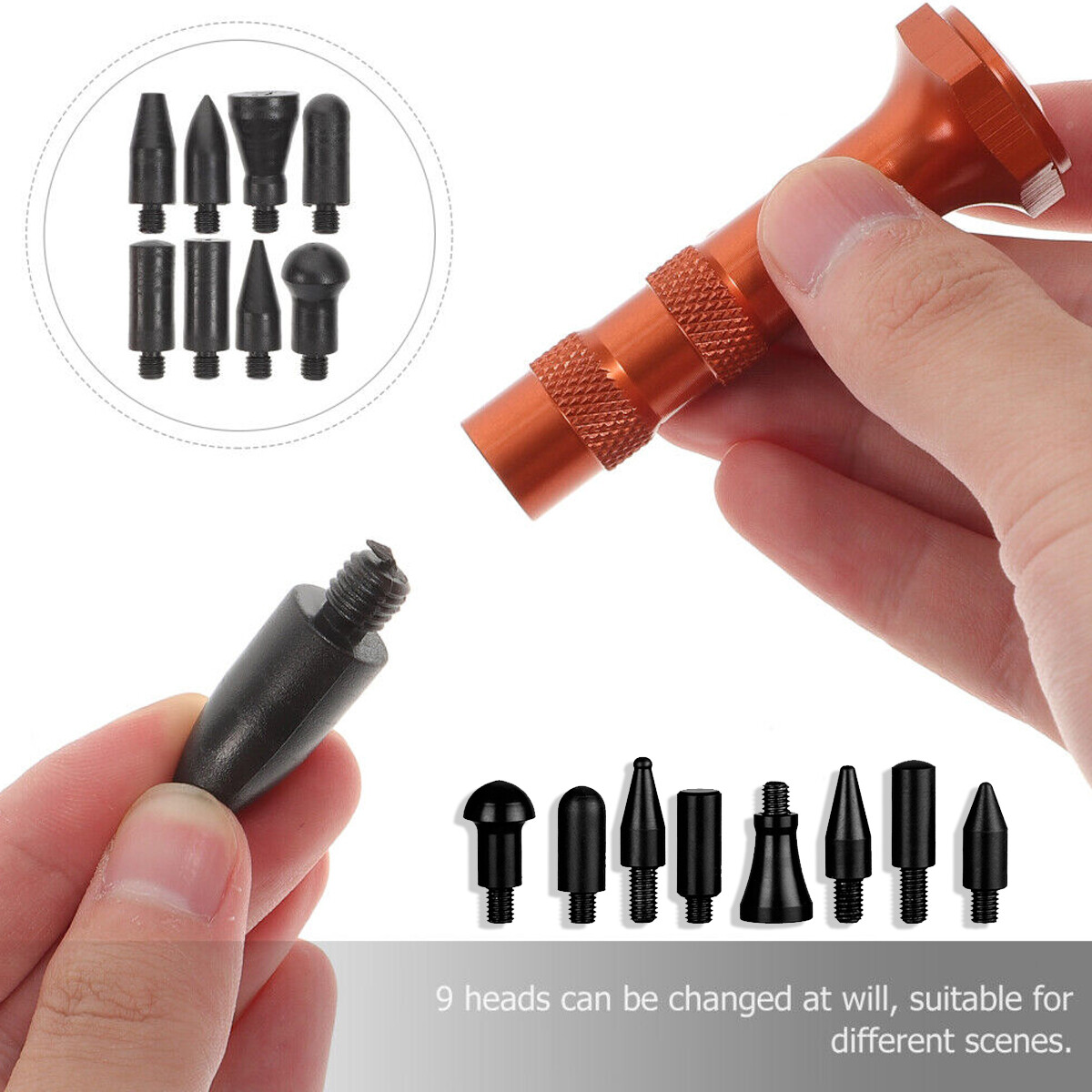 109× US PDR Tools Paintless Dent Repair Push Rods Hail Puller Lifter Hammer Tail